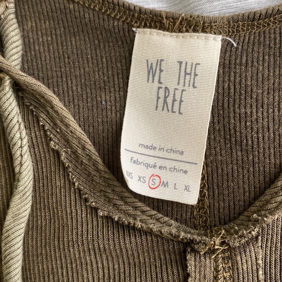 Free People Olive green tank top - Picture 2 of 8